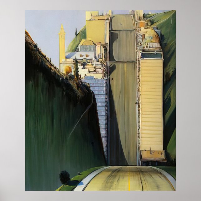 wayne thiebaud - park place 1993 poster (Framsidan)