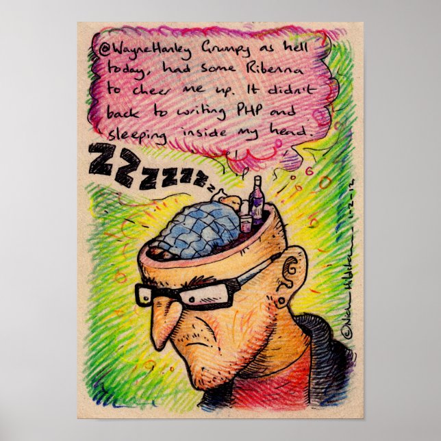 @WayneHanley irkafirka print Poster (Framsidan)