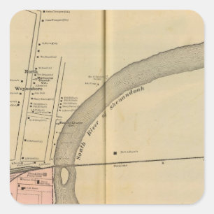 Waynesboro, North Waynesboro, Waynesboro Junction Fyrkantigt Klistermärke