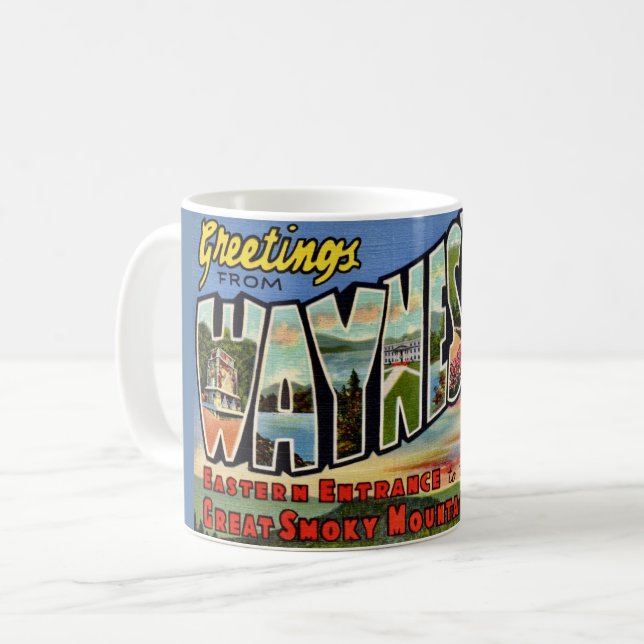 Waynesville Great Smoky Mountains Kaffemugg (Framsida vänster)