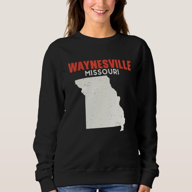 Waynesville Missouri USA State America Travel Miss T Shirt (Framsida)