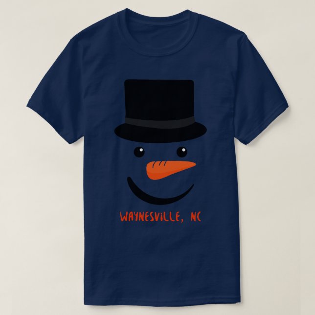 Waynesville NC Snögubbe T Shirt (Design framsida)