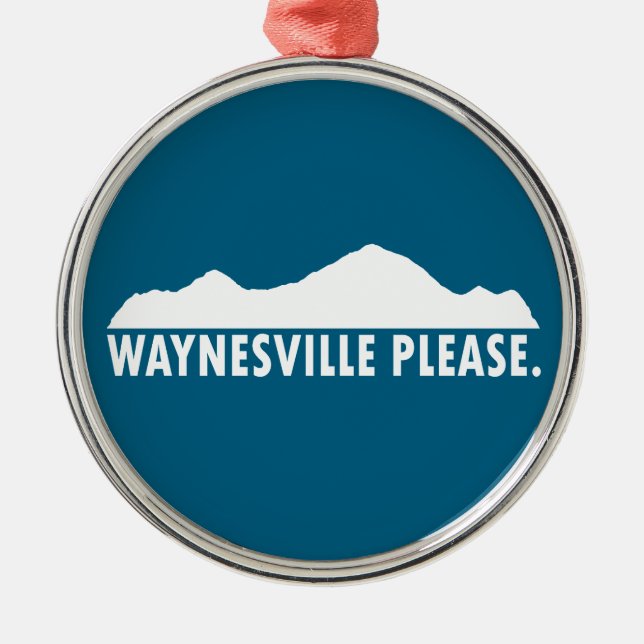 Waynesville North Carolina Please Julgransprydnad Metall (Framsidan)