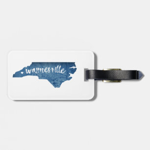 Waynesville North Carolina trästruktur Bagagebricka