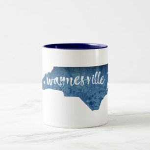 Waynesville North Carolina trästruktur Två-Tonad Mugg