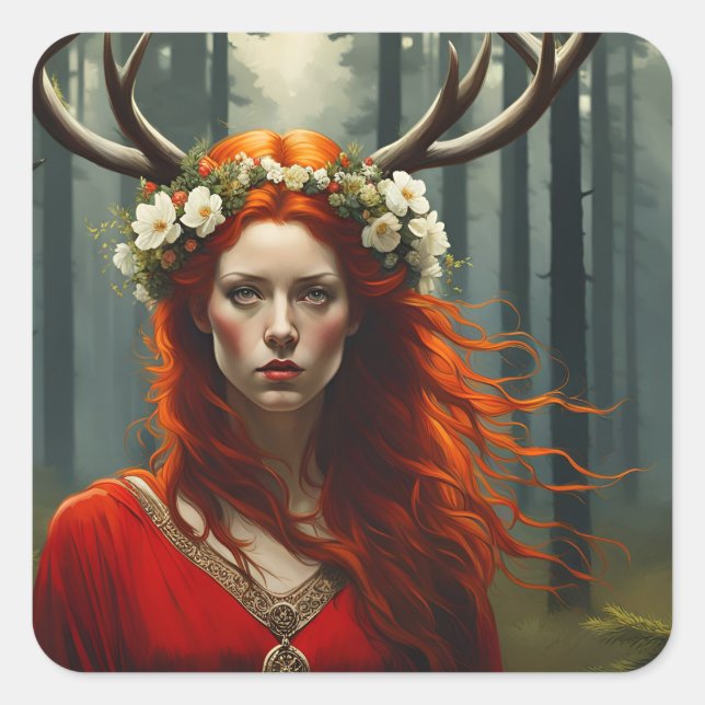 Ways Elen Fyrkantigt Klistermärke (Framsida)