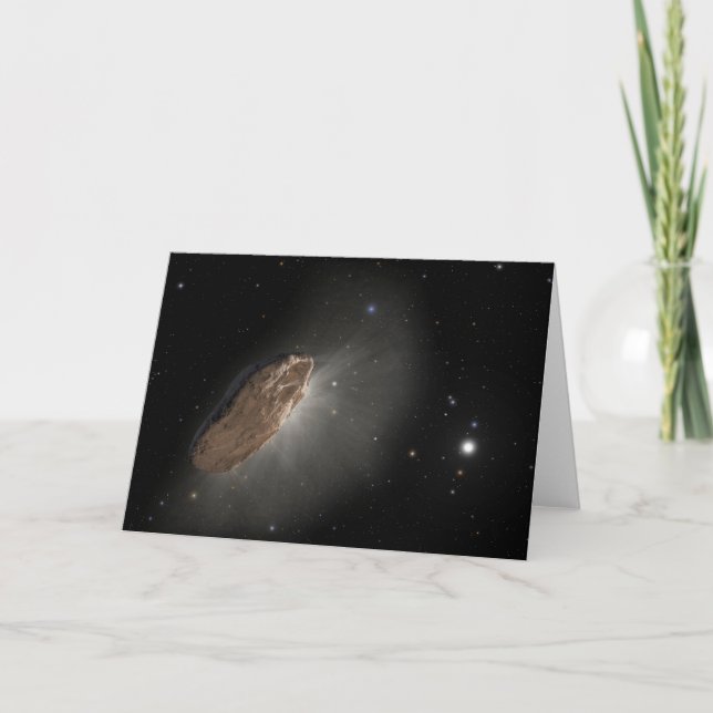 Wayward Interstellar Object Oumuamua. Kort (Framsida)