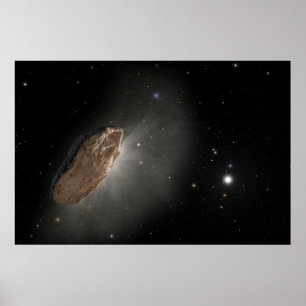 Wayward Interstellar Object Oumuamua. Poster