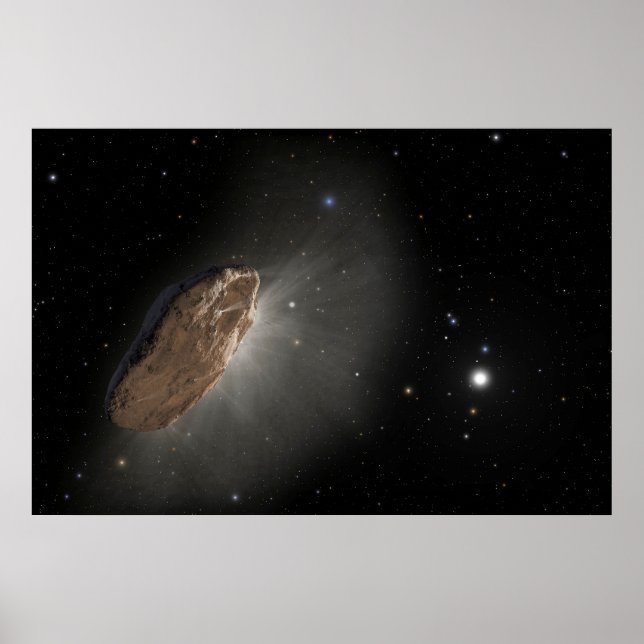Wayward Interstellar Object Oumuamua. Poster (Framsidan)