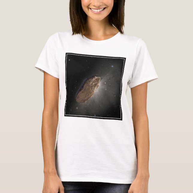 Wayward Interstellar Object Oumuamua. T Shirt (Framsida)