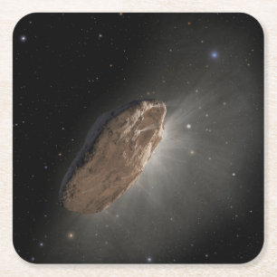 Wayward Interstellar Object Oumuamua. Underlägg Papper Kvadrat