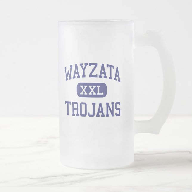 Wayzata - Trojans - kick - Minneapolis Minnesota Frostat Ölglas (Höger)