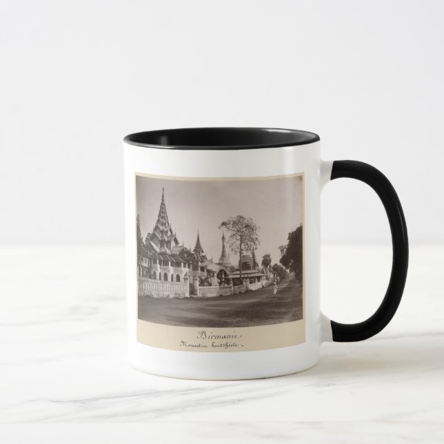 Wayzayanda kloster och pagodas på Moulmein Mugg (Höger)