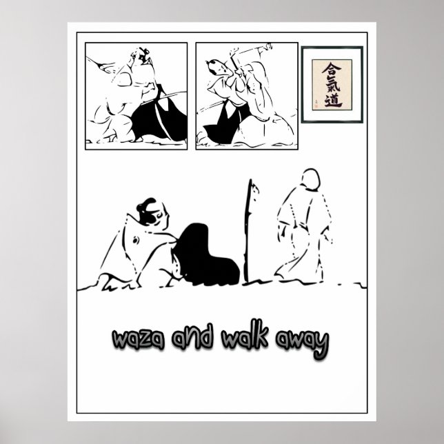 Waza och gå bort poster (Framsidan)