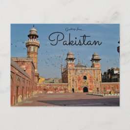Wazir Khan Mosque Lahore Pakistan vykort