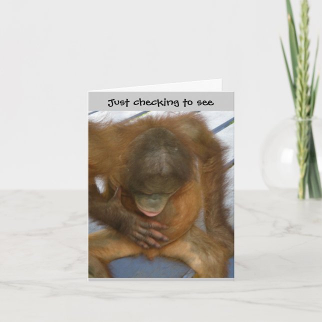 Wazzup Funny Hej till vänner Kort (Framsida)