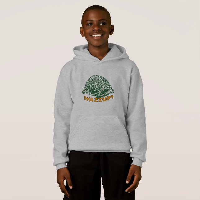 Wazzup - Kids' Pullover Hoodie T Shirt (Hel framsida)