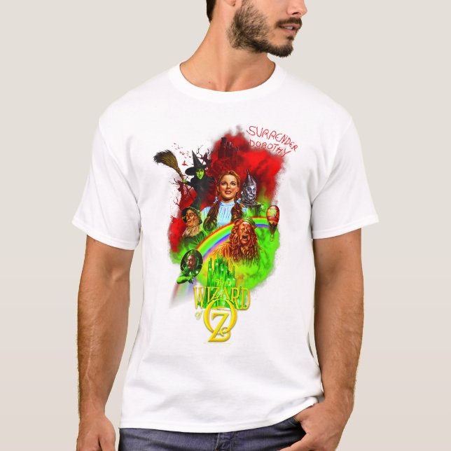 Wb100 Guiden för Oz-överlämnande Dorothy Rainbow P T Shirt (Framsida)