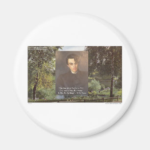 WB Yeats "Slå på glödhett järn" Citat T-shirts pre Magnet