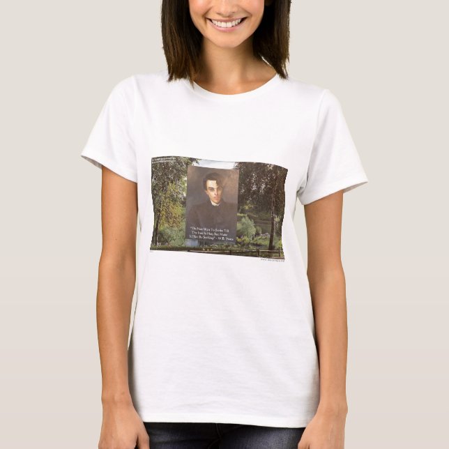 WB Yeats "Smid hett järn" Citat T-shirts Gåvor mm (Framsida)