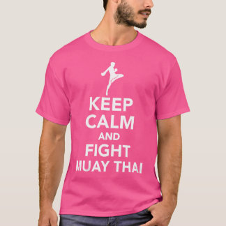 WBehållans Lugn och bekämpning av Muay Thai T Shirt