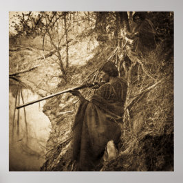 Wbollago Indian Chief Anka Hunting Poster