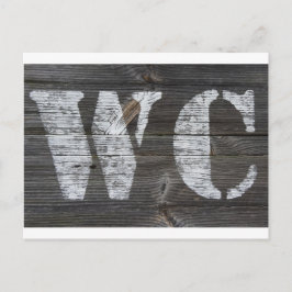WC Schild Vykort