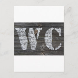 WC Schild Vykort