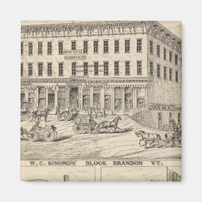 WC Simdons block i Brandon Magnet (Framsidan)