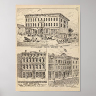 WC Simdons block i Brandon Poster