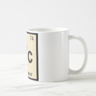 Wc - Vinkylare Kemisk Periodiskt System Symbol Kaffemugg