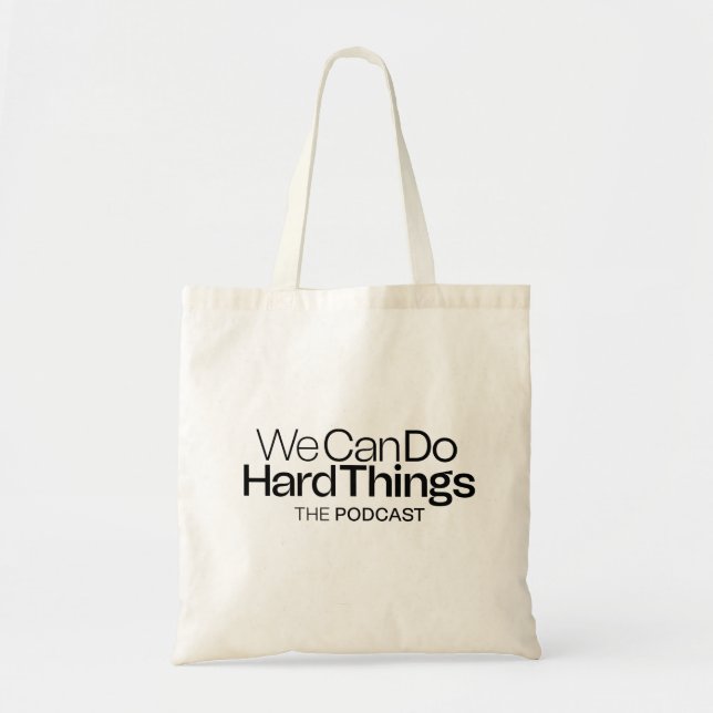WCDHT Podcast Tote Bag Tygkasse (Framsidan)