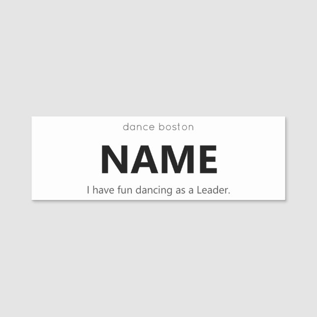 WCS Leader Namn bricka Namnbricka (Framsida)