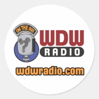 WDW Radio Logotyp Gear Runt Klistermärke