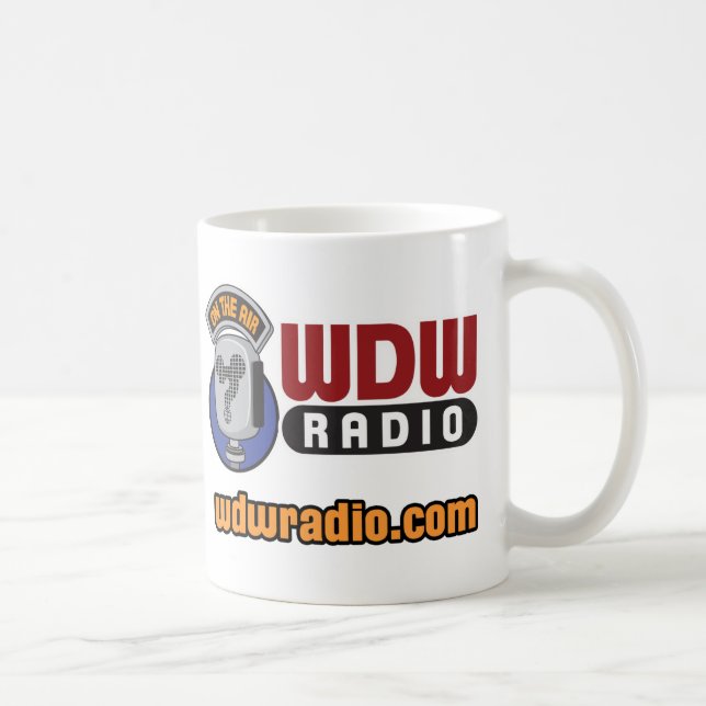 WDW radiosände logotypen utrustar Kaffemugg (Höger)
