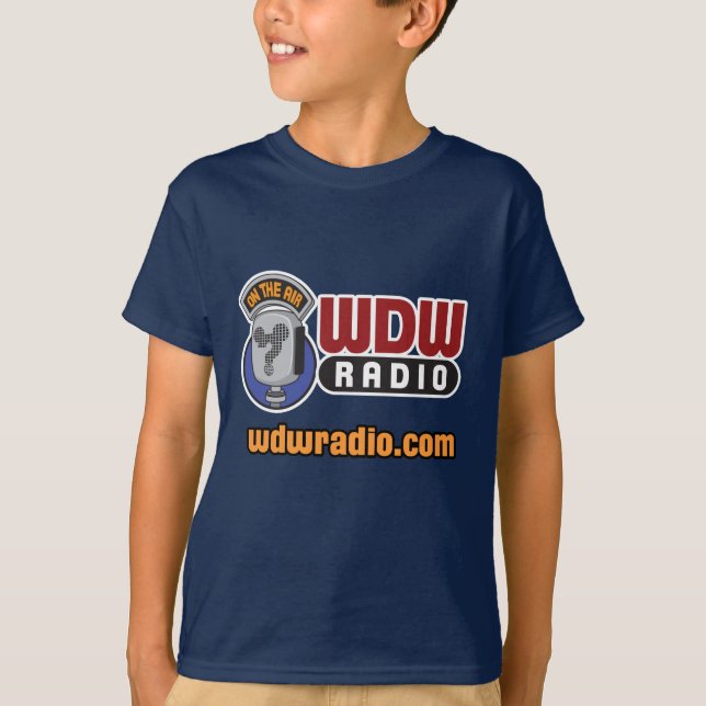 WDW radiosände logotypen utrustar T-shirt (Framsida)