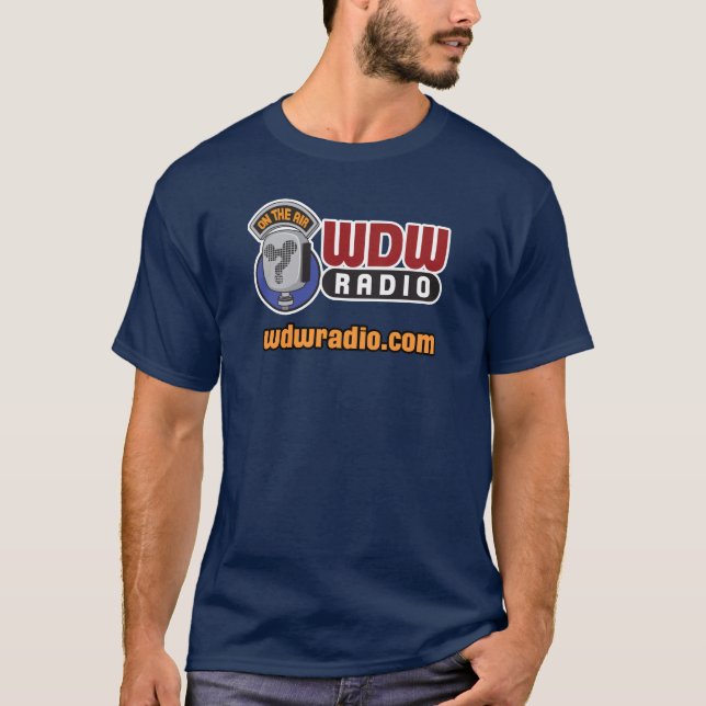 WDW radiosände logotypen utrustar T-shirt (Framsida)