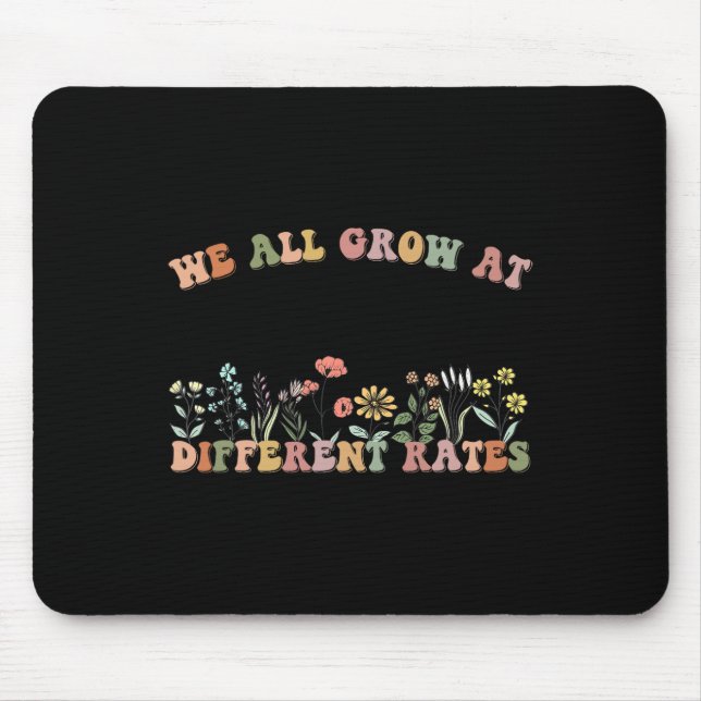 We All Grow At Different Rates Sped Teacher Retro  Musmatta (Framsidan)