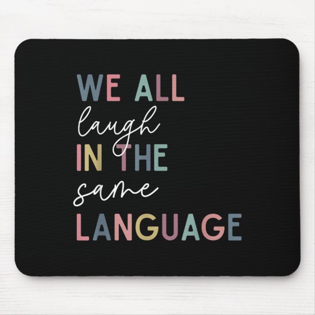 We All Laugh In The Same Language, English Languag Musmatta (Framsidan)
