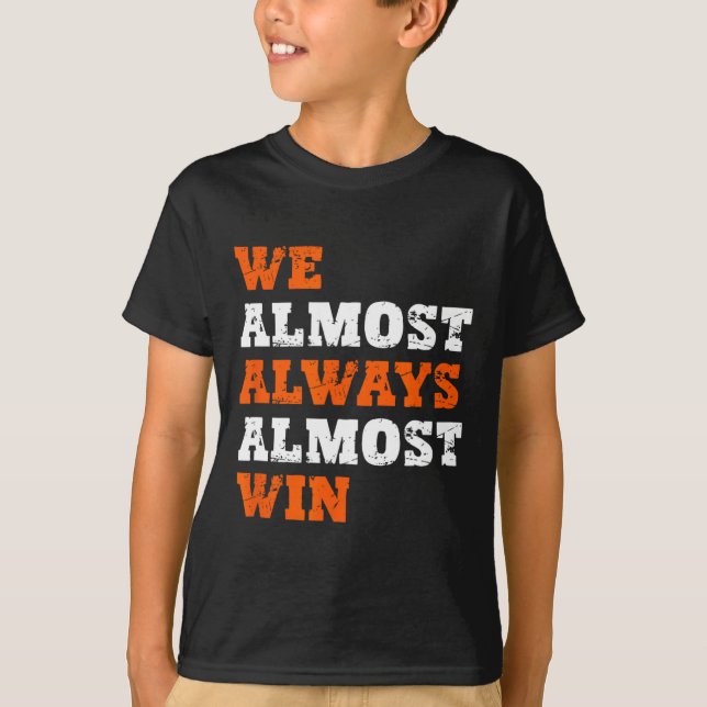 We Almost Always Almost Win Tee Co. Retro Football (Framsida)