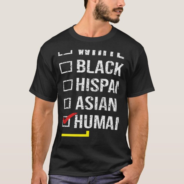 We Are All HUMAN Black History Month Black Pride D T Shirt (Framsida)