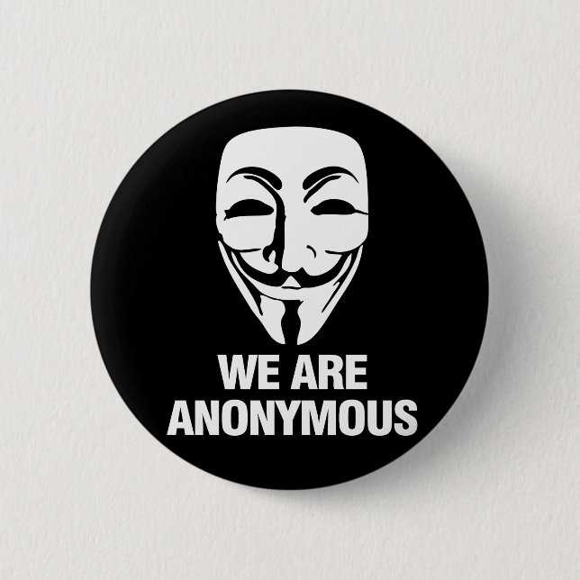 We are Anonymous. Knapp (Framsida)