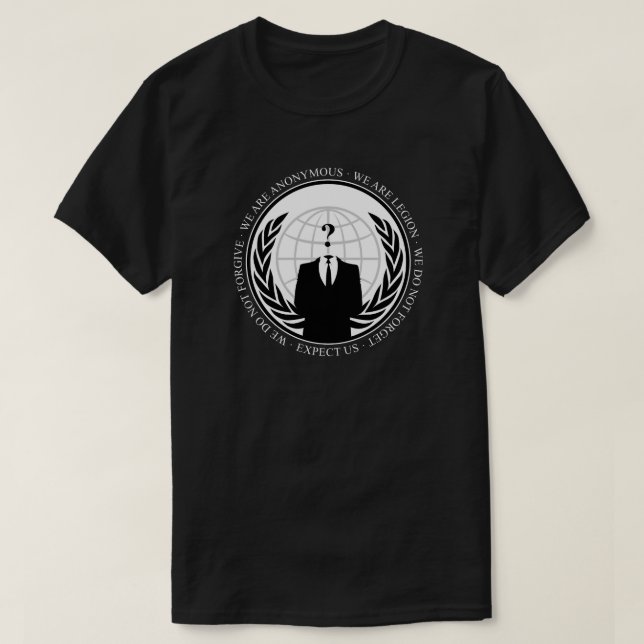 We Are Anonymous T-Shirt (Design framsida)