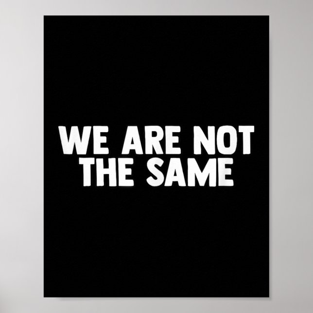 We Are Different Not Same Motivation Drive Wer  Poster (Framsidan)