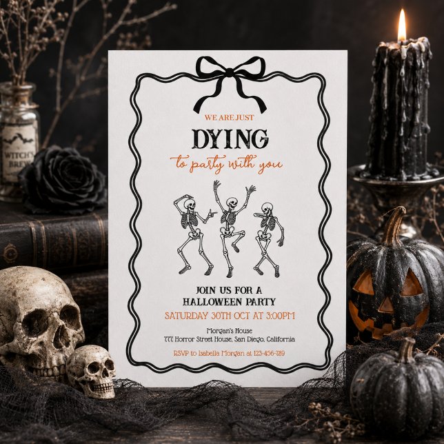 We Are Just Dying Halloweenfest Inbjudningar (Skapare uppladdad)