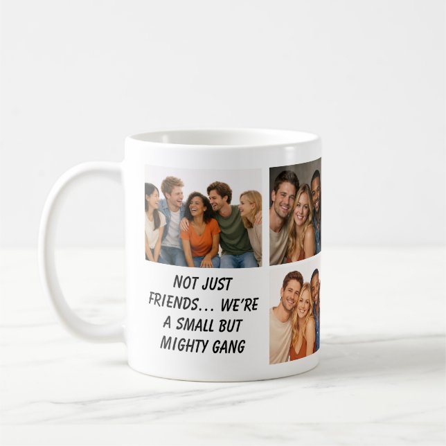 We Are Like a Really Small Gang | Funny Friendship Kaffemugg (Vänster)