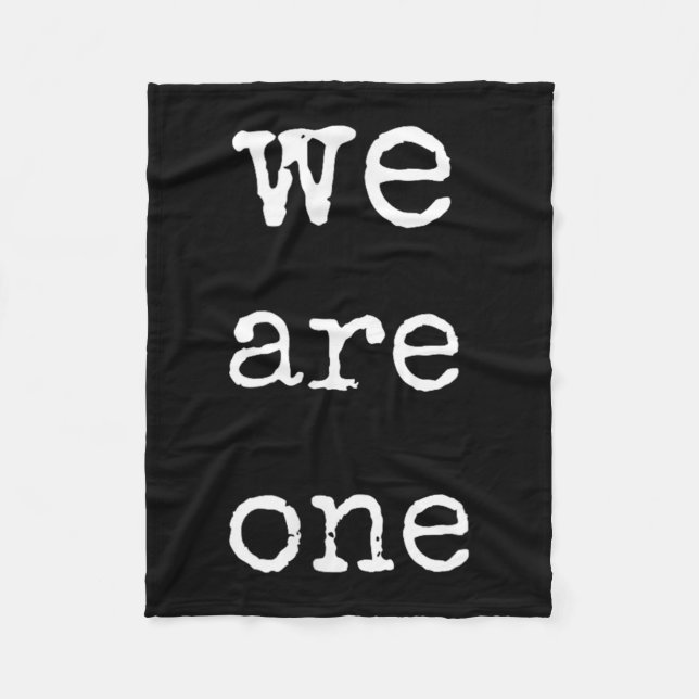 We Are One Men Graphic Insre Tee Sitive Message  Fleecefilt (Framsidan)