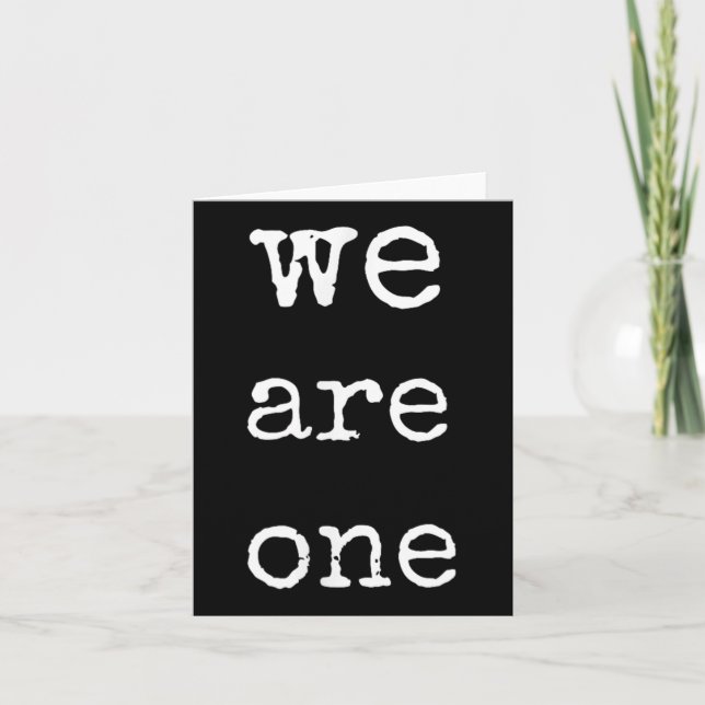 We Are One Men Graphic Insre Tee Sitive Message  Kort (Framsida)