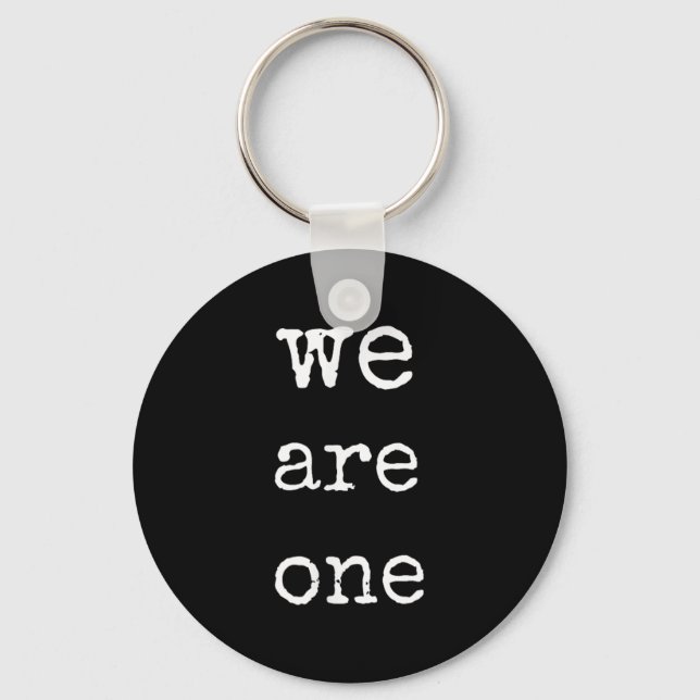 We Are One Men Graphic Insre Tee Sitive Message  Nyckelring (Framsida)
