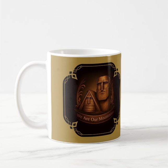 We are our mountains Mug Kaffemugg (Vänster)